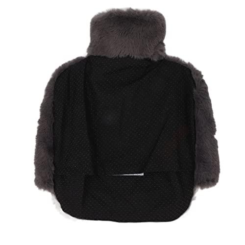 Yosoo Feet Hot Water Feet Hot Water Bottle with Soft Fuzzy Cover Grey Rubber Warm Water Bag Heating Pouch for Neck Shoulders Foot Hunting Camping Xmas Gifts, Pad Grey Hot Water Bottles