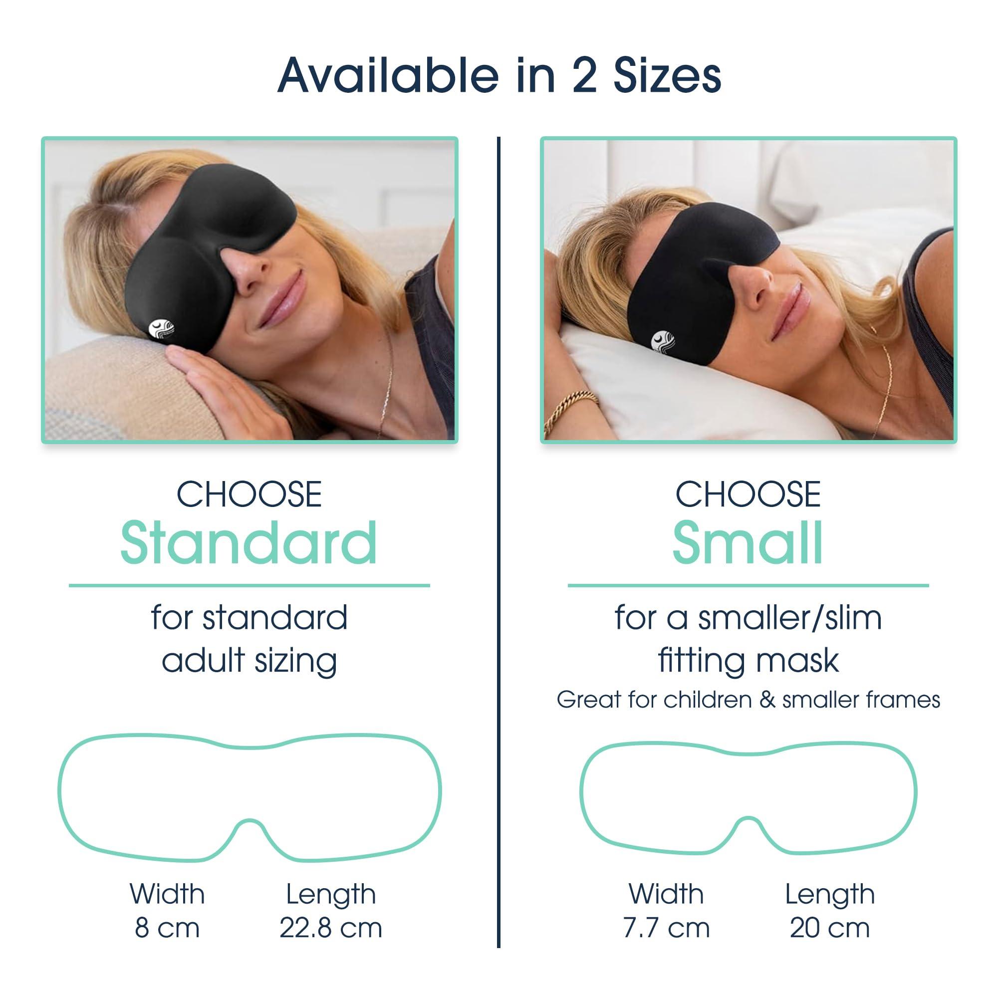 Nidra Nidra Sleep Mask for Men Women - Brown, 3D Blackout Sleeping Mask, Contoured for Lash Extensions, Side Sleepers Eye Cover, Zero Eye Pressure, Travel Eye Shades, Night Blindfolded for Deep Sleep
