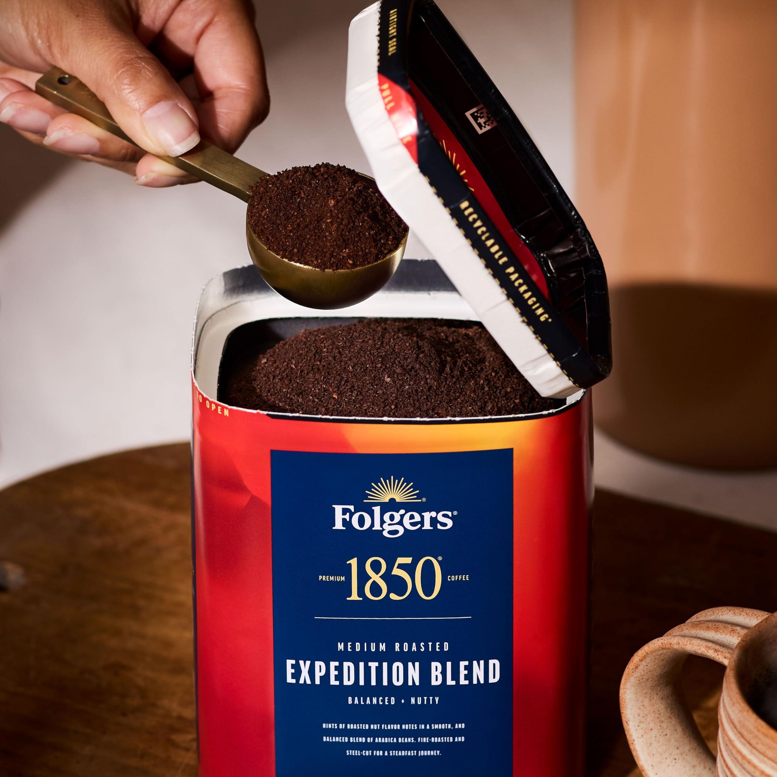 Folgers Folgers 1850 Expedition Blend Medium Roast Ground Coffee, 12 Ounce (Pack of 6)