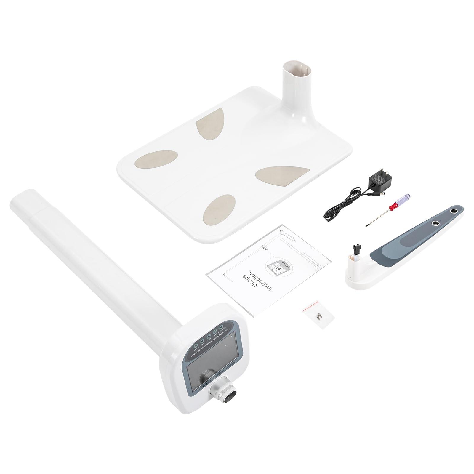 JAYEUW Professional Digital Physicians Scale, Height and Body Fat Analyzer Digital Medical Scale - 440lbs/200kg Capacity, 80-190CM Height Scale Range, BMI Body Fat Measurement Device (US Stock)