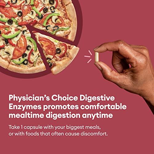 Physician\'s CHOICE Physician\'s CHOICE Digestive Enzymes - Multi Enzymes, Organic Prebiotics & Probiotics for Digestive Health & Gut Health - for Meal Time Discomfort Relief & Bloating - Dual Action Approach - 60 CT