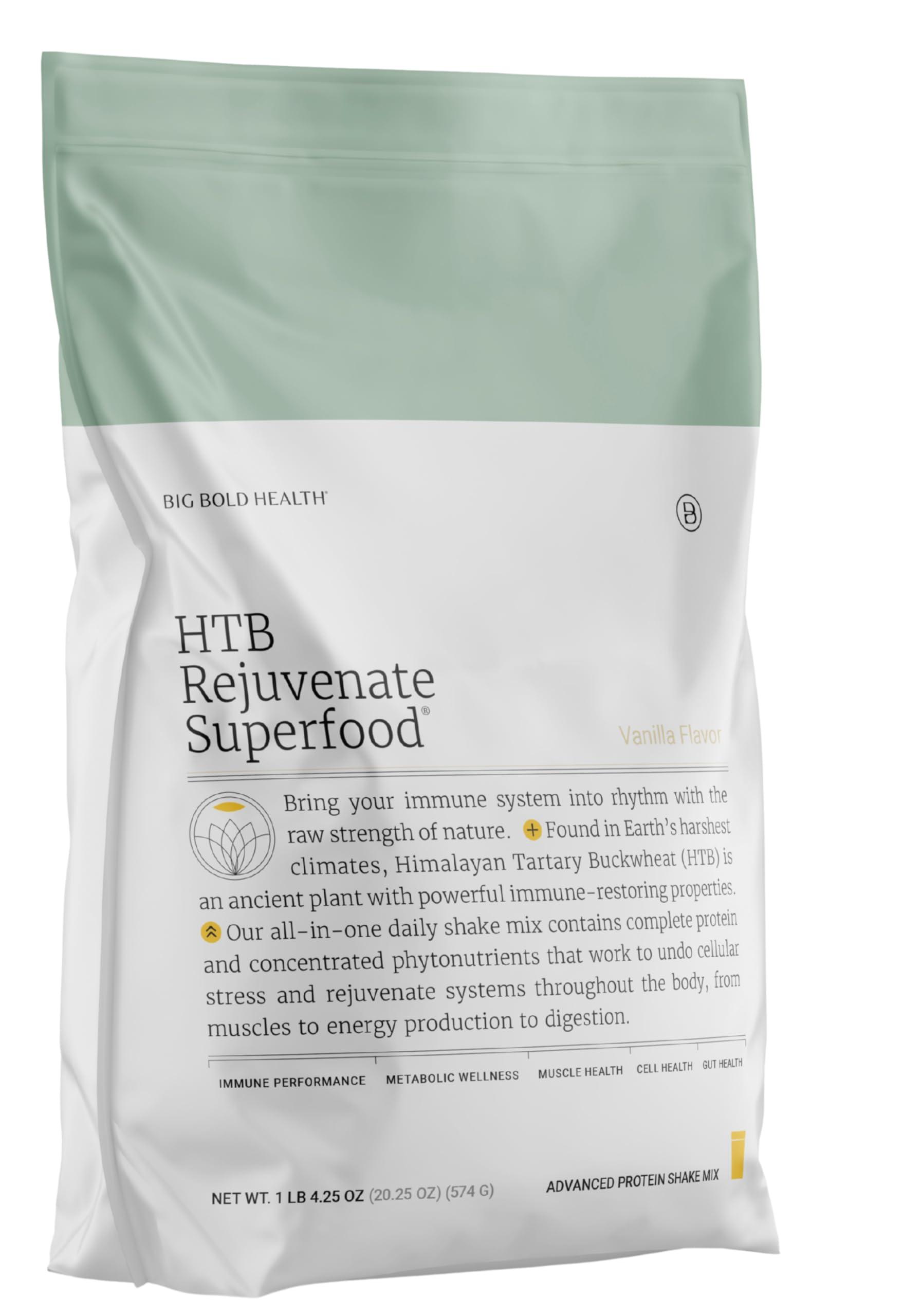 BIG BOLD HEALTH BIG BOLD HEALTH HTB Rejuvenate Superfood Advanced Protein Shake Mix- Superfood Protein Powder, Plant-Based Protein Shake for Immune Rejuvenation, French Vanilla Flavor
