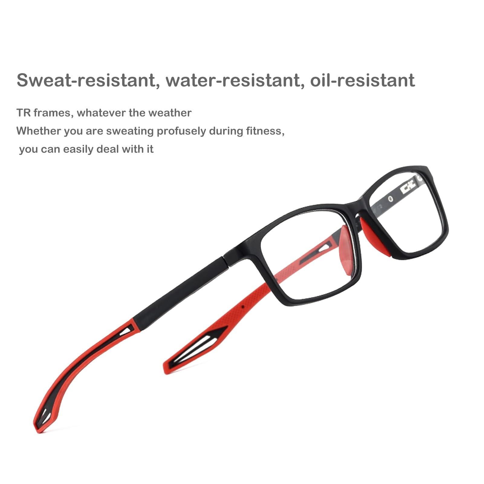 Jade Direct Store Men\'s Sports Reading Glasses, TR90 Ultra-Light Non-Slip Reader, Anti-Blue Light Computer Readers (Color : Blue, Size : 1.25 x)