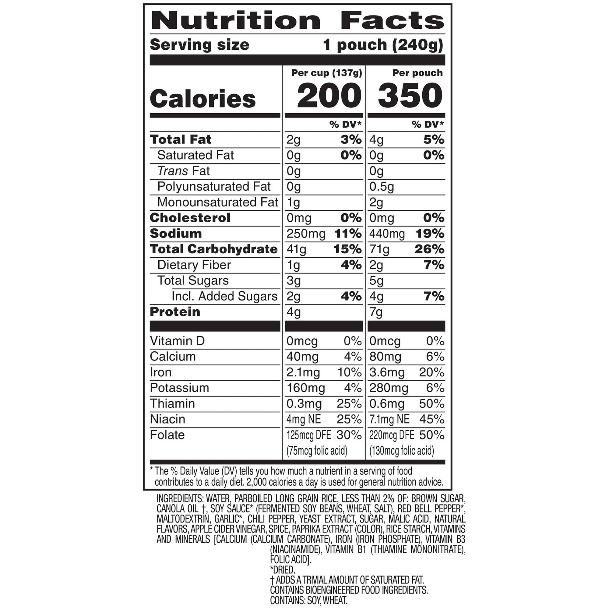 BEN'S ORIGINAL BEN'S ORIGINAL Ready Rice Korean BBQ Flavored Rice, Easy Dinner Side, 8.5 oz Pouch