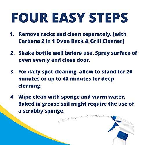 Carbona Carbona Oven Cleaner | Grease & Stain Fighting Formula | Odor Free | 16.8 Fl Oz Each, 3 Pack