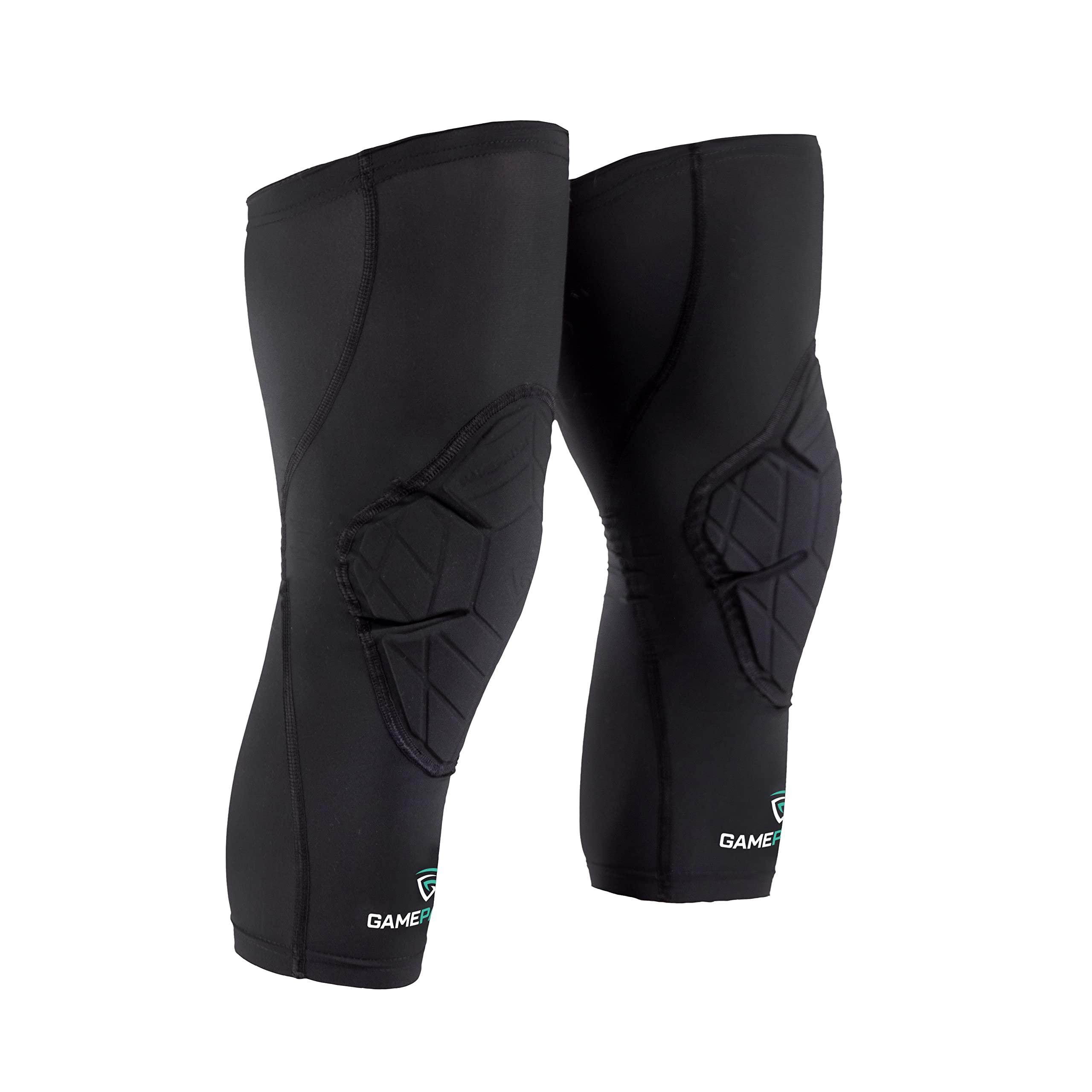 Gamepatch Gamepatch Knee Pads | Compression Sleeve Joint Protection | Shock Absorbing Technology | Men Women Kids, Black, Size XL