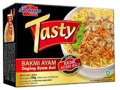 Mie Sedaap Mie Sedaap Tasty Mie Instan Chicken Noodle Bakmi Ayam, 129 gr (Pack of 3)