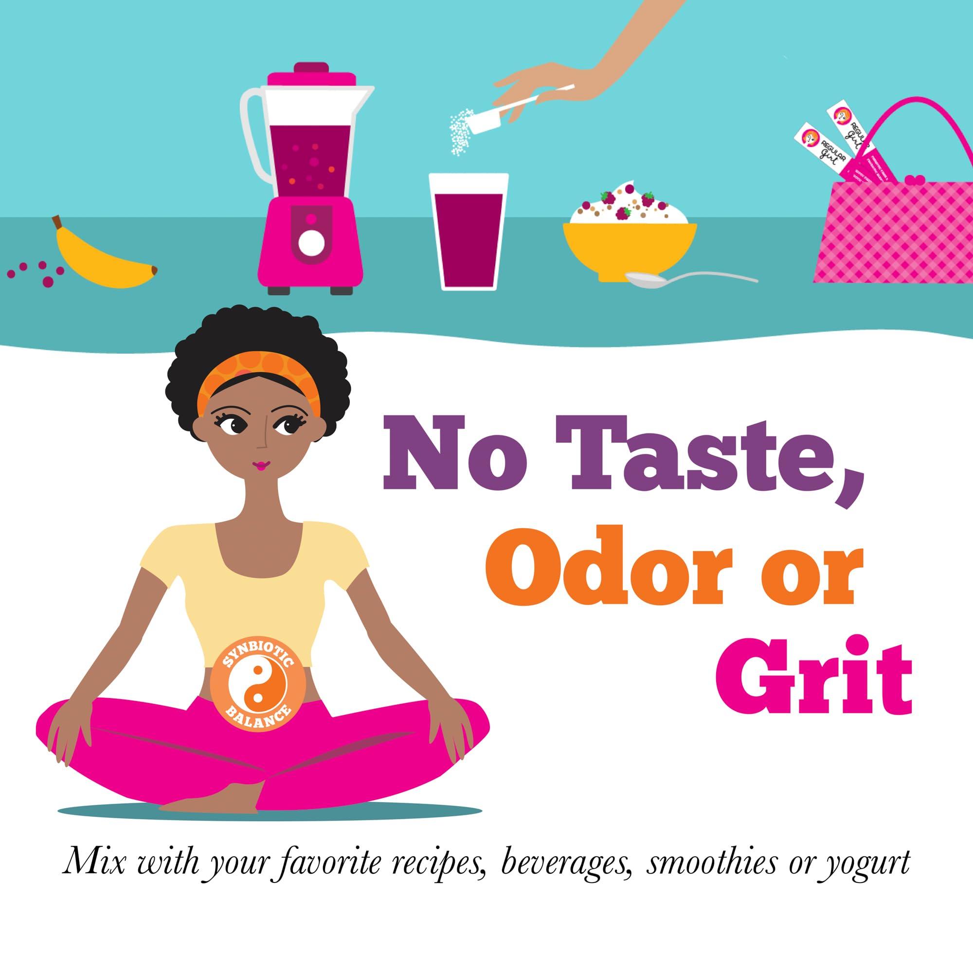 Regular Girl Regular Girl Organic Powder, Prebiotic Fiber Supplement and Probiotics for Women, Low FODMAP, 30 On-The-Go Packets, Unflavored, 30 Serving Packets