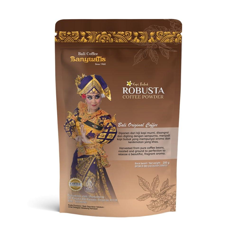 CV. Pusaka Bali Persada BanyuaTis Indonesia Bali Coffee Robusta Powder Foil 200g