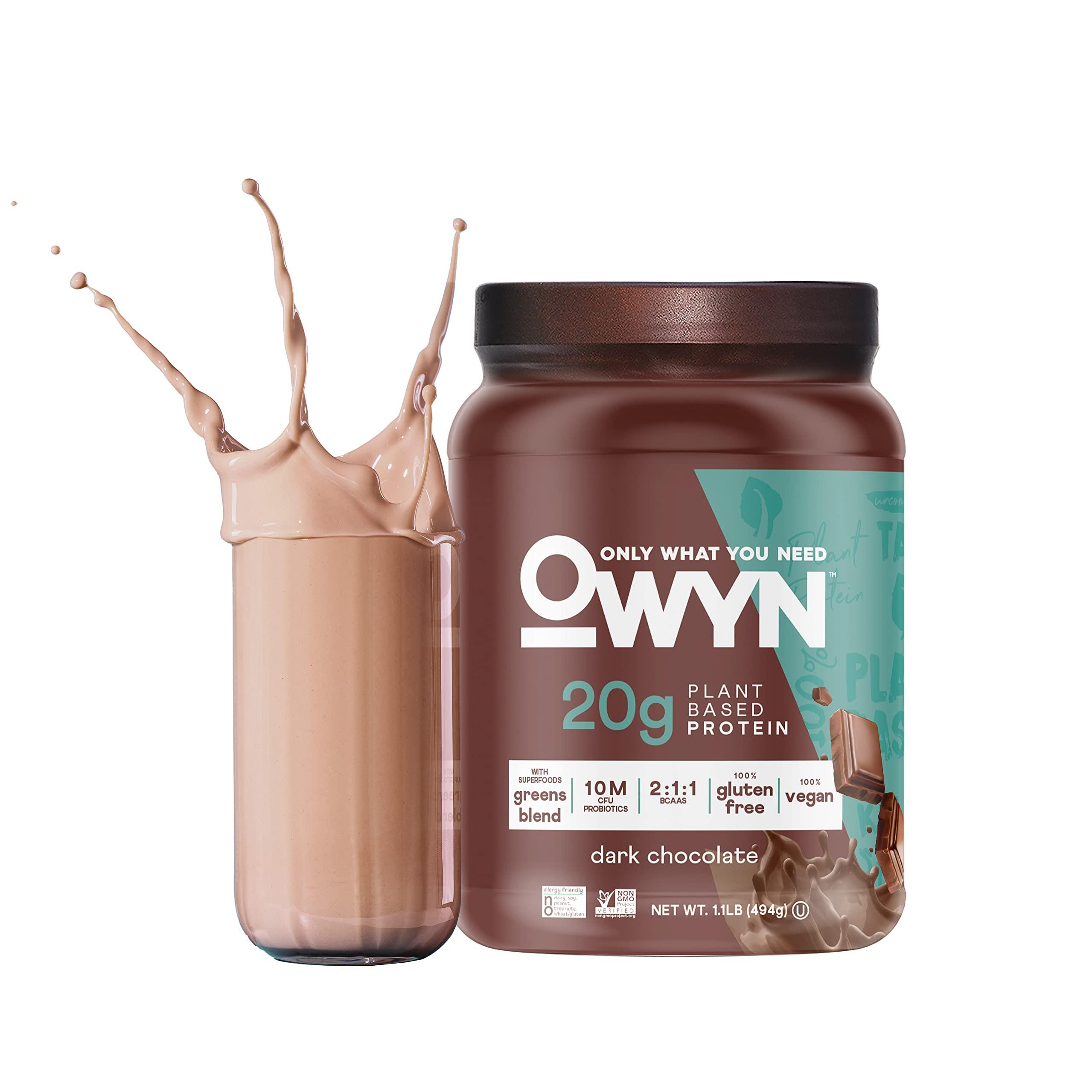 OWYN Only What You Need OWYN Only What You Need Plant-Based Protein Powder, Dark Chocolate, 1.17 lbs