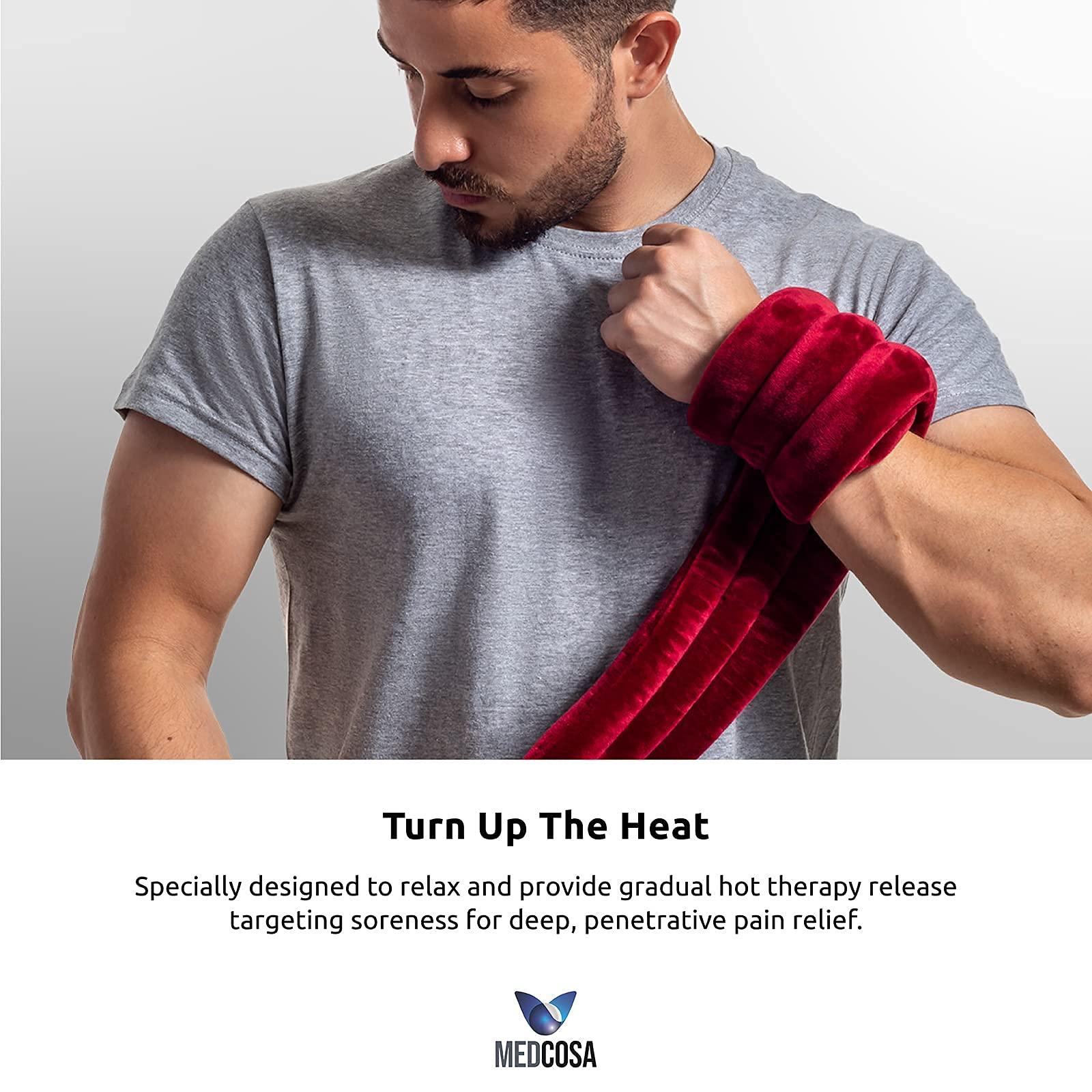 Medcosa Medcosa Microwavable Heated Neck Pack | Heat. Wrap. Relax. Repeat | Multipurpose Microwave Heating Pad for Long Lasting Warmth | Microwaveable Heat Pads for Arthritis, Stress & Sore Muscles