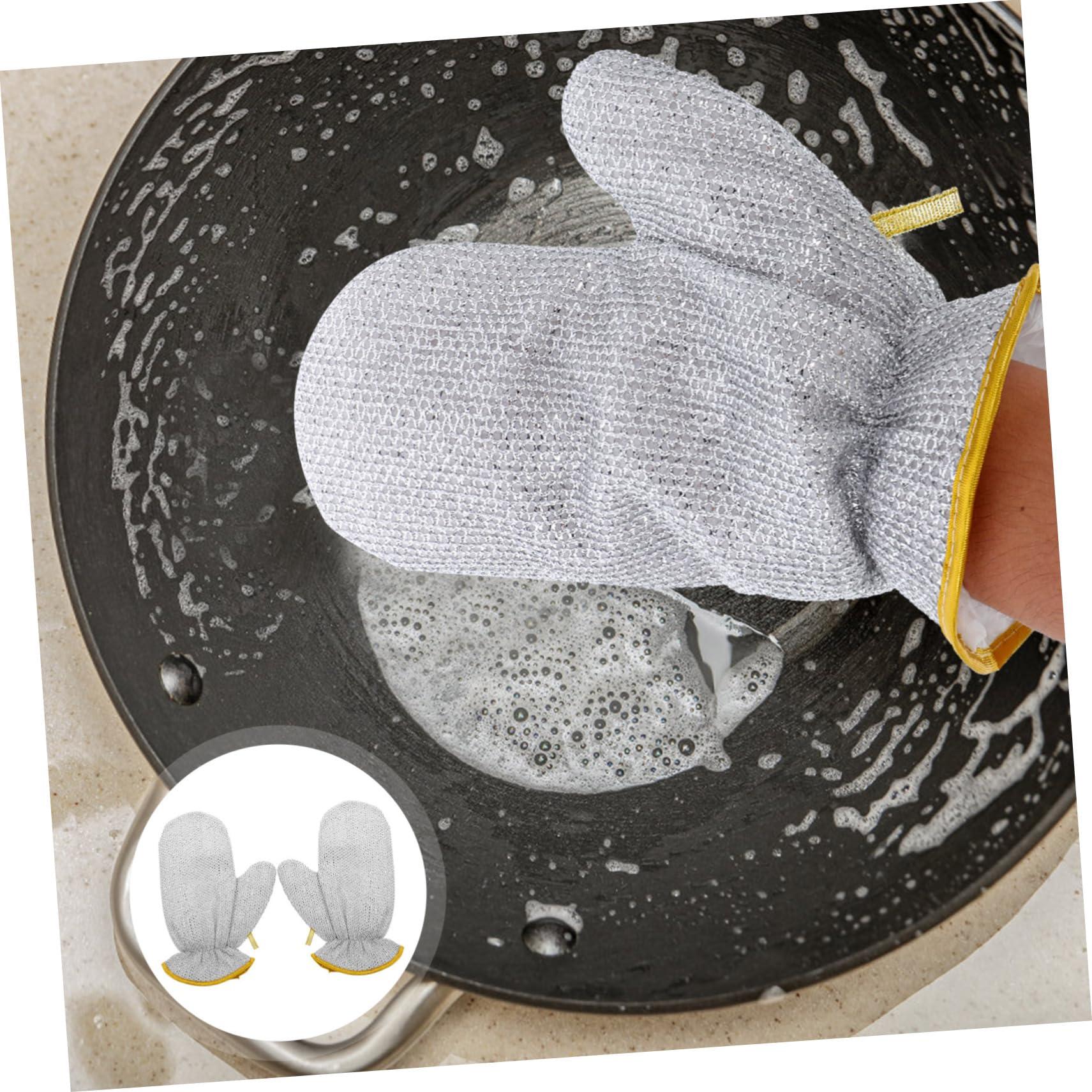 Ipetboom Ipetboom 4 Pcs Dishwashing Gloves Housework Gloves Kitchen Dish-washing Gloves Useful Kitchen Accessories Gloves Useful Gloves Dish Washing Gloves Pvc Kitchen Cleaning Gloves