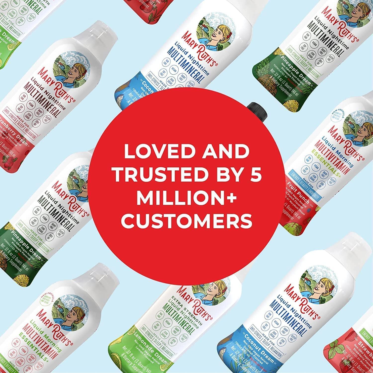 MaryRuth Organics MaryRuth Organics Collagen Booster Liposomal, Sugar Free, Liquid Collagen Booster with Vitamin C, Vitamin E, Zinc, Copper & Silica, Skin Care & Joint Support Supplement, Vegan, Non-GMO, 7.6 Fl Oz