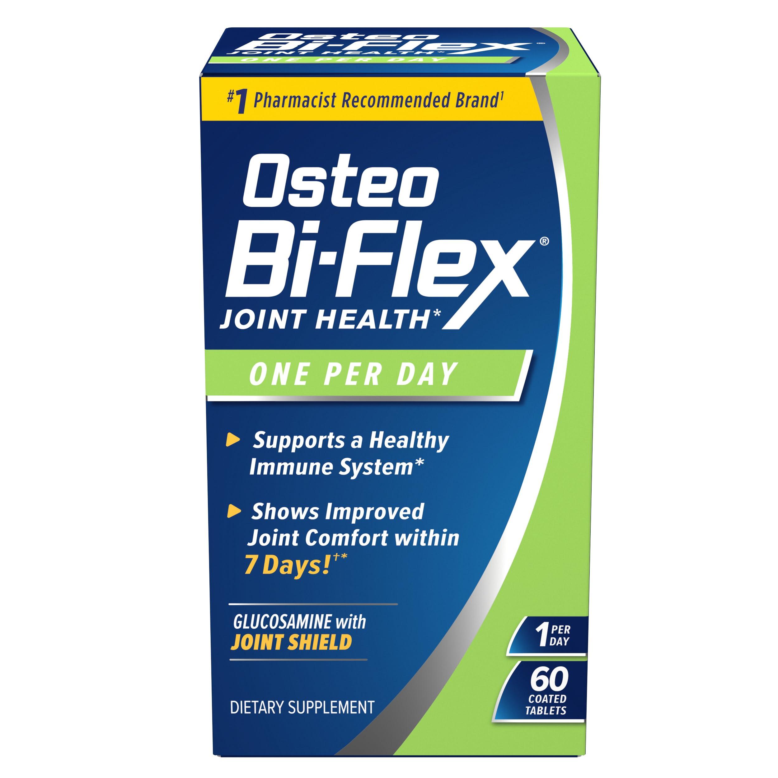 Osteo Bi-Flex Osteo Bi-Flex One Per Day, Glucosamine Joint Health Supplement with Vitamin D, Coated Tablets, 60 Count