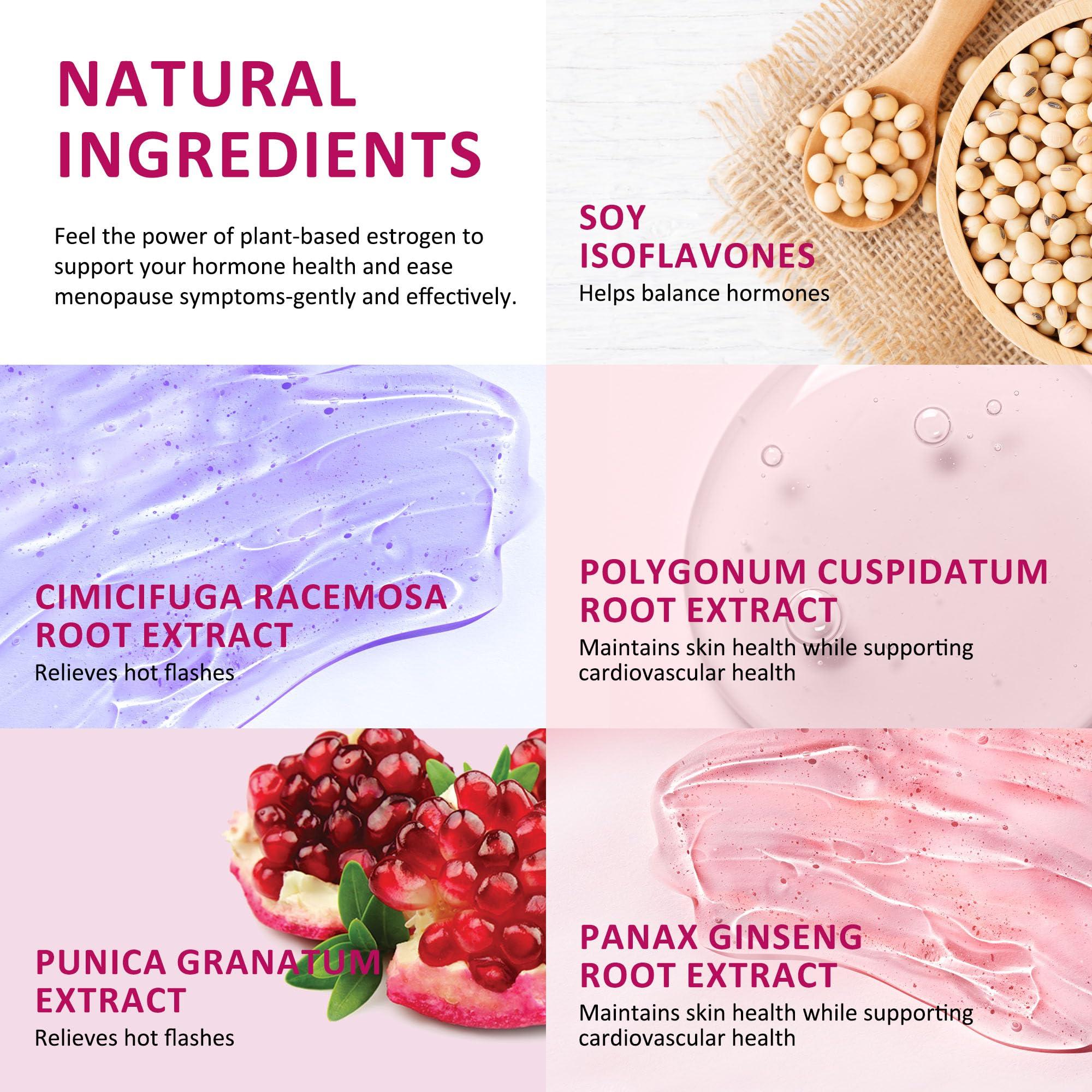 Vigority Estrogen Cream For Women, Natural Bioidentical, Hot Flashes Menopause Relief, Estrogen Cream With Wild Yam, Menstrual Cycle & Body Balance Support, Helps Reduce Hot Flashes, Paraben-Free, Vegan, 3-Month Supply(4 Oz)