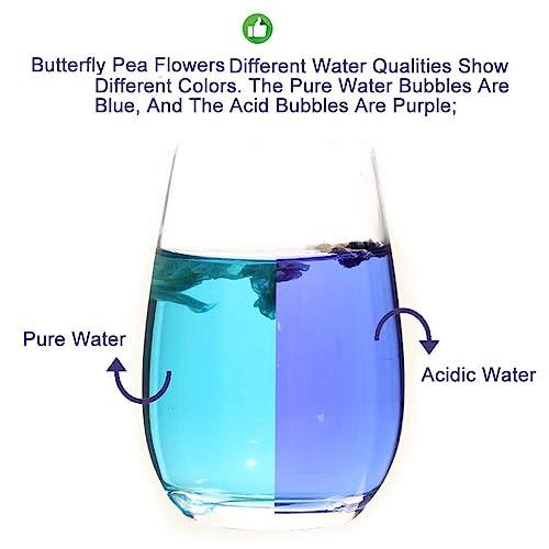 Plant Gift Plant Gift Dried Blue Butterfly Pea Flowers Tea, (Clitoria Ternatea) Edible Flowers, Dragon Pea Flower, Butterflies Tea Recipes Food Coloring 40G/1.41oz