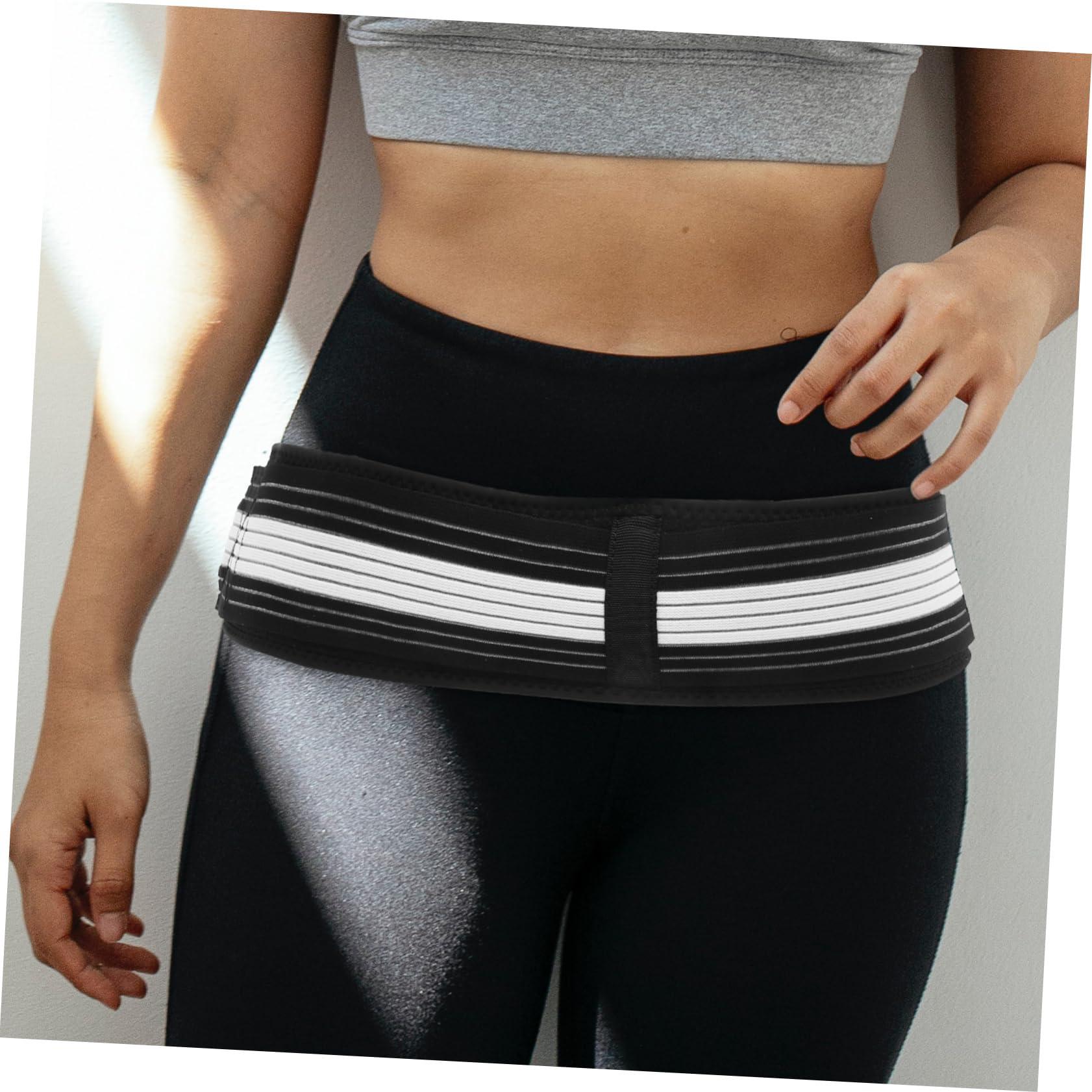 Mobestech Mobestech Pelvic Correction Belt Woman Tilt Abdominal Maternity Pads Sashes for Women Sacroiliac Support Belt Pregnancy Lumbar Waist Trainer Joint Postpartum Belly Band Wrap Black Spandex