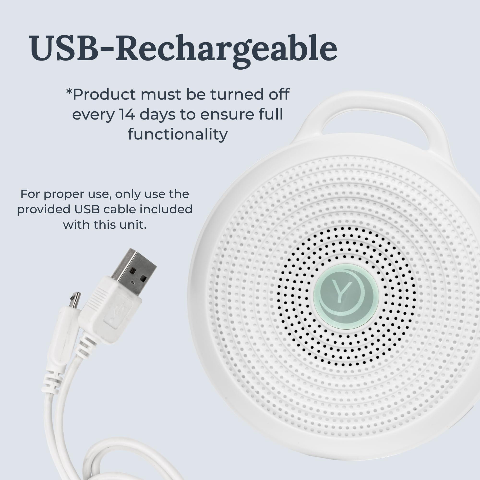 Marpac Yogasleep Rohm Portable White Noise Sound Machine + Travel Case in Grey, Sleep Therapy, Crush-Resistant Travel Case, for Adults, Kids & Baby, Noise Blocking & Office Privacy, Registry Gift