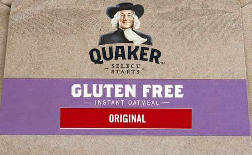 Quaker Quaker Instant Oatmeal, Gluten Free Original, Breakfast Cereal, 10 Packets