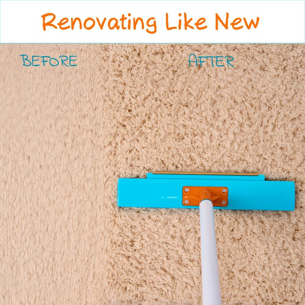 JOLLLAX JollLax Carpet Rake-Carpet Hair Removal Tool-Carpet Rake to Fluff Carpet-Carpet Scraper Brush Rug Comb Pet Cat Fur Dog Hair Remover for Couch Furniture Carpet Broom