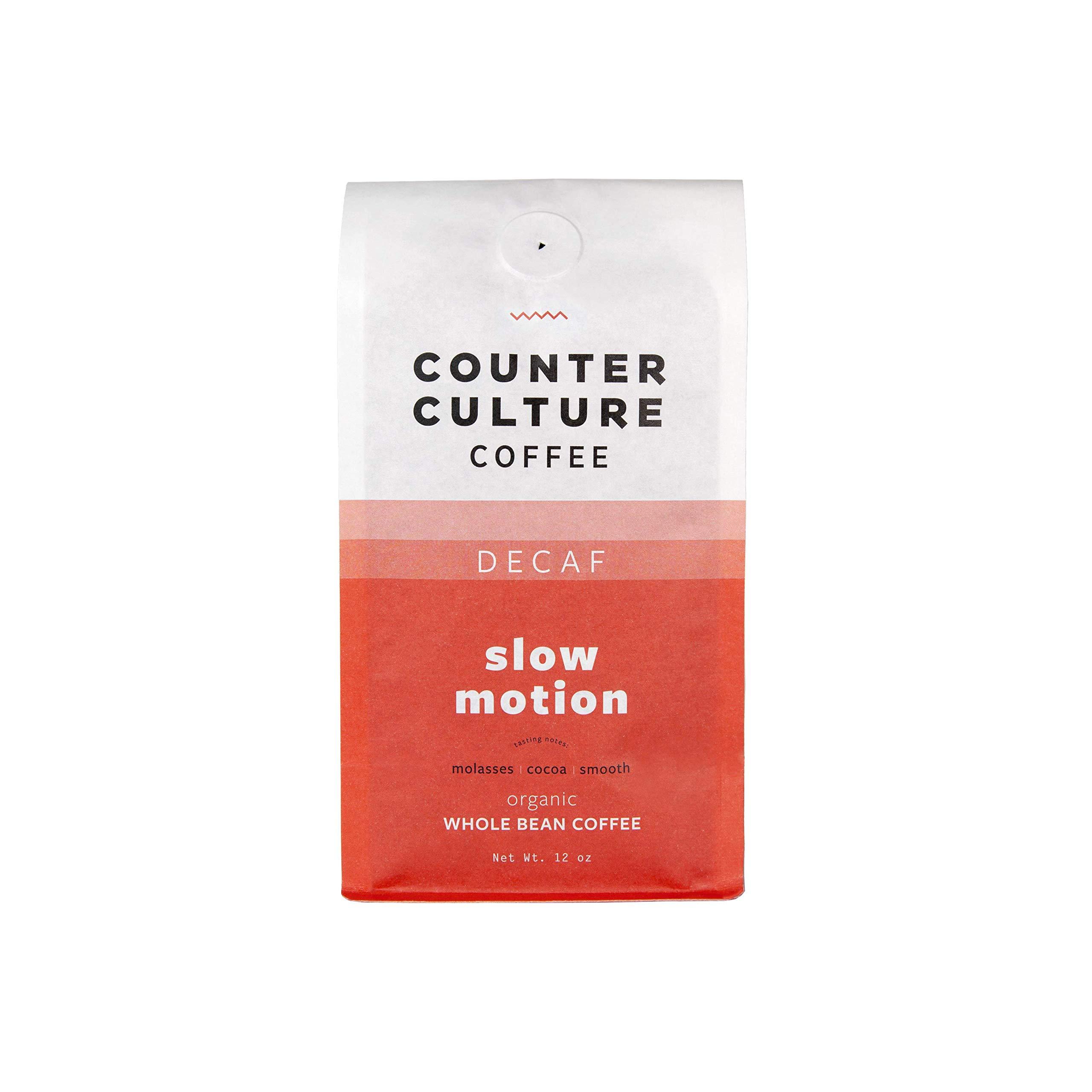 Counter Culture Coffee Counter Culture Coffee Slow Motion Decaf - Medium Roast, Organic, Sustainably Farmed, Kosher, Whole Bean Coffee, 12 oz (1 Bag)
