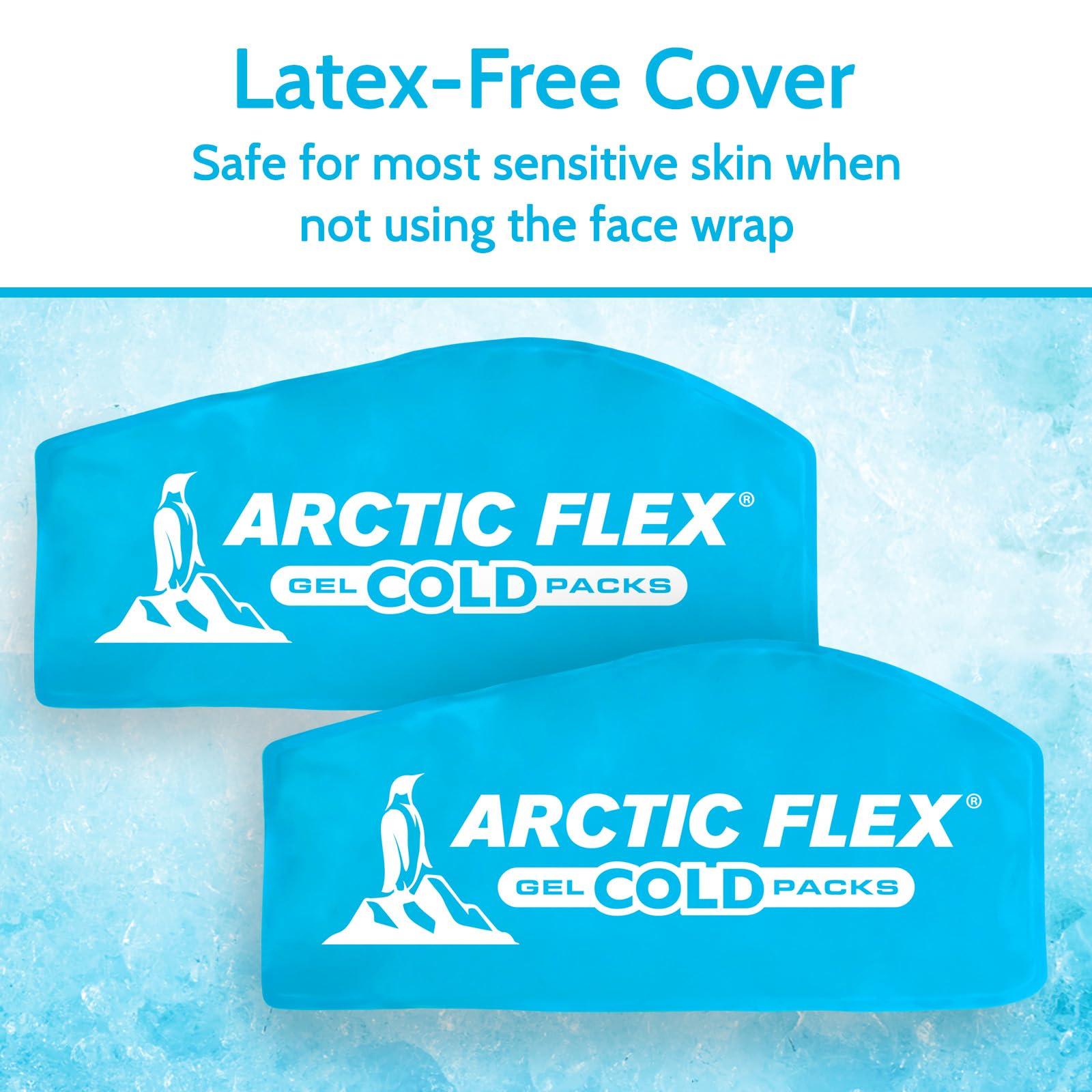 Arctic Flex Arctic Flex Gel Replacement Packs - Gel Ice Packs Reusable for Face Ice Brace - Hot and Cold Gel Ice Pack for Injuries, Pain Relief, Swelling - Flexible Therapy Compression Wrap - Athletic, Women, Men