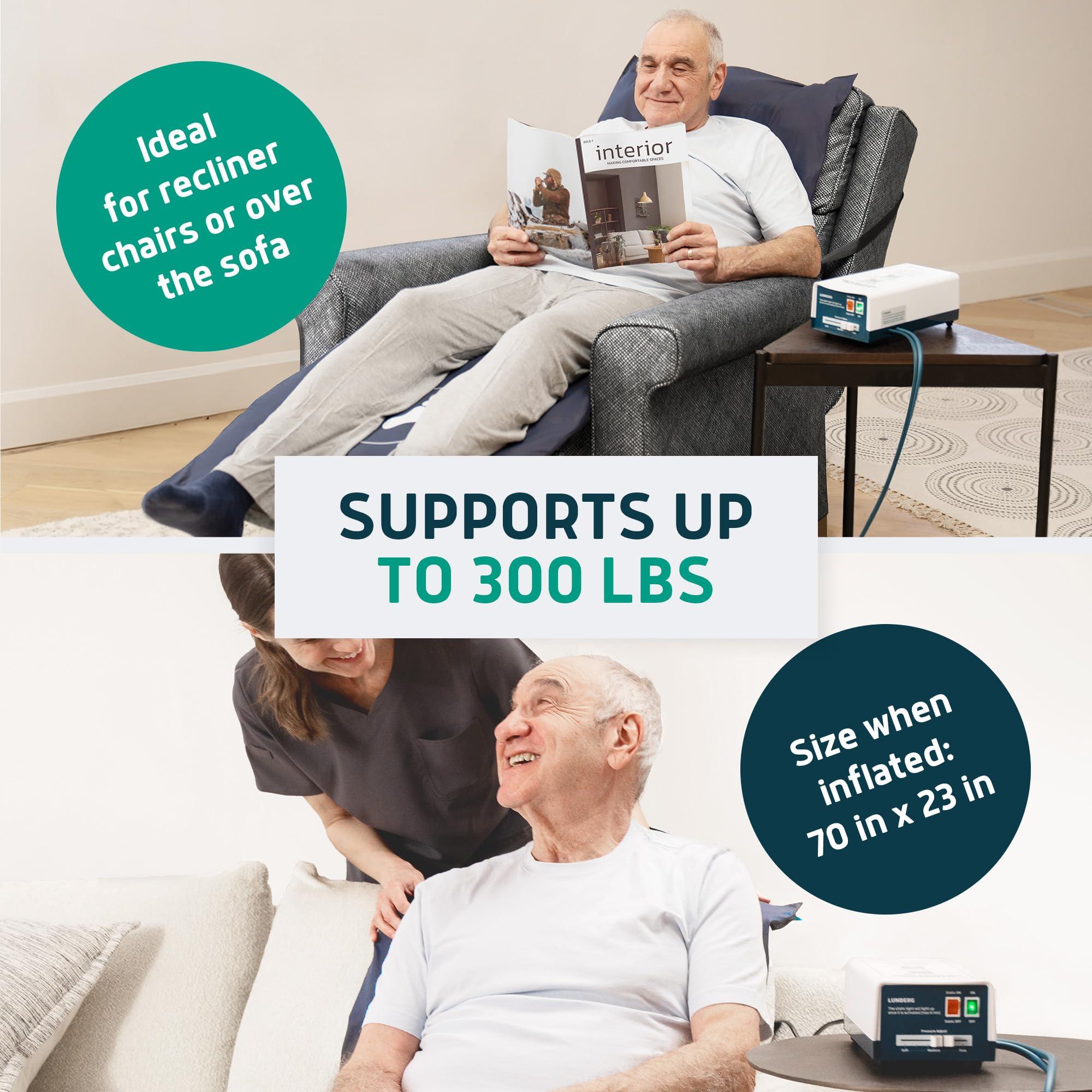 Lunderg Lunderg Bedsore Pillow + Alternating Air Pressure Pad for Recliner Chair - Bed Sore Prevention