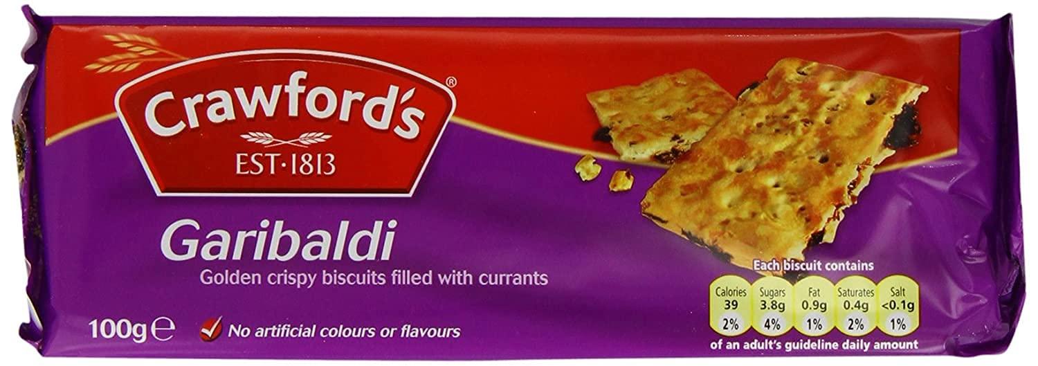 Crawfords Crawford's Garibaldi Biscuits 100g (Pack of 12)