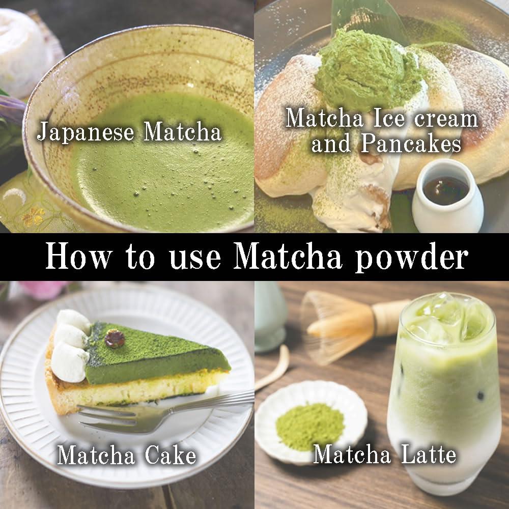 zencha zencha - Japan Kyoto Organic Green Tea Matcha Powder - brilliant dark green - 100% naturally ceremonial grade - zen tea - (1.76 Ounce)