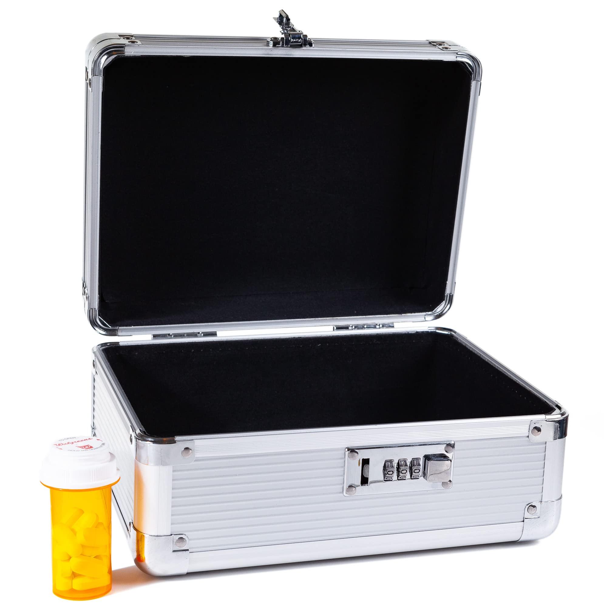 MEDICINE RX SAFE MEDICINE RX SAFE Medication Carrying Case - Mini_Silver