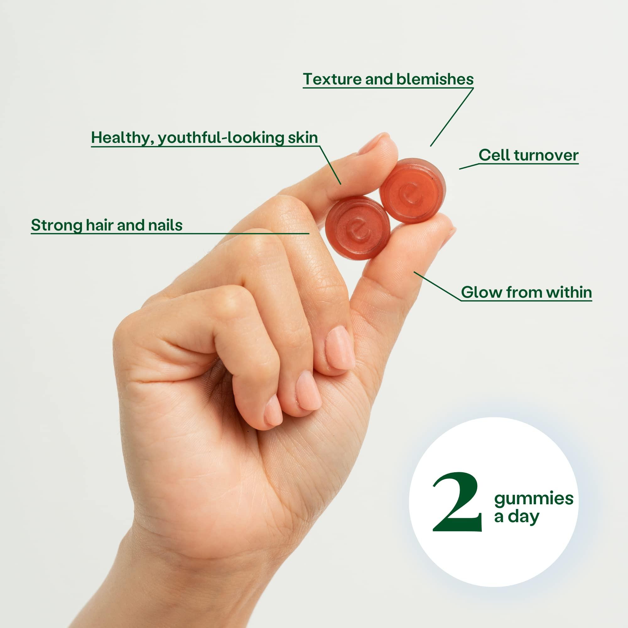 Embody Embody: 60 Skin Gummies Multivitamin Retinol Gummy | Vitamin A Supplement for Anti-Aging, Glowing, Youthful & Clear Skin | Strong Hair & Nails with Biotin, Vitamin C, B12 & Zinc
