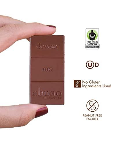 Chuao Chocolatier Chuao Chocolatier Salted Chocolate Crunch Gourmet Dark Chocolate Mini Bars | For Gift Baskets, Birthday, Thank You, Care Package | 100 Pack, 0.39 oz Each