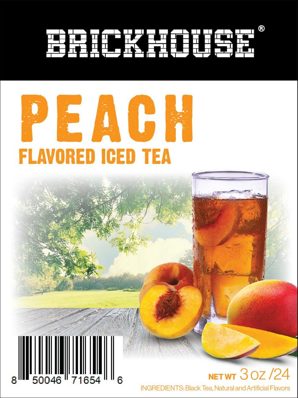 Brickhouse Brickhouse Peach Flavored Iced Tea, 24/3 oz packets, Loose Leaf with Filters