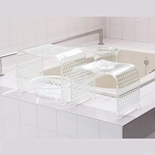 (Senko) Senko 87692 Triangle Bath Chair, Bath Chair, Height Approx. 13.8 inches (35 cm), White, Approx. W 16.9 x D 10.2 x H 13.8 inches (43 x 26 x 35 cm)