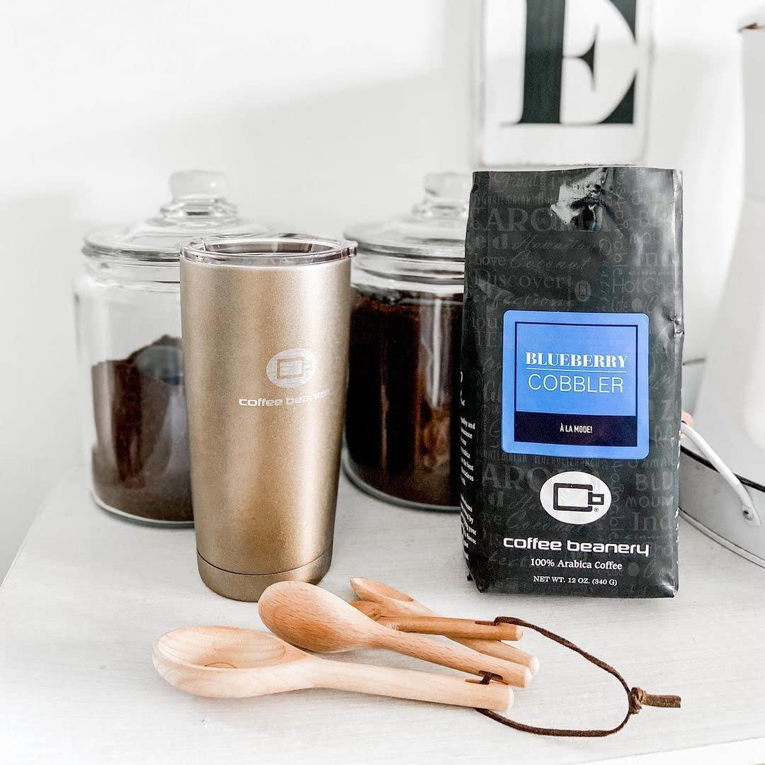 Coffee Beanery Blueberry Cobbler by Coffee Beanery | 12oz Flavored Whole Bean Coffee Medium Roast Coffee | 100% Specialty Arabica Coffee Whole Bean | Gourmet Coffee Whole Beans