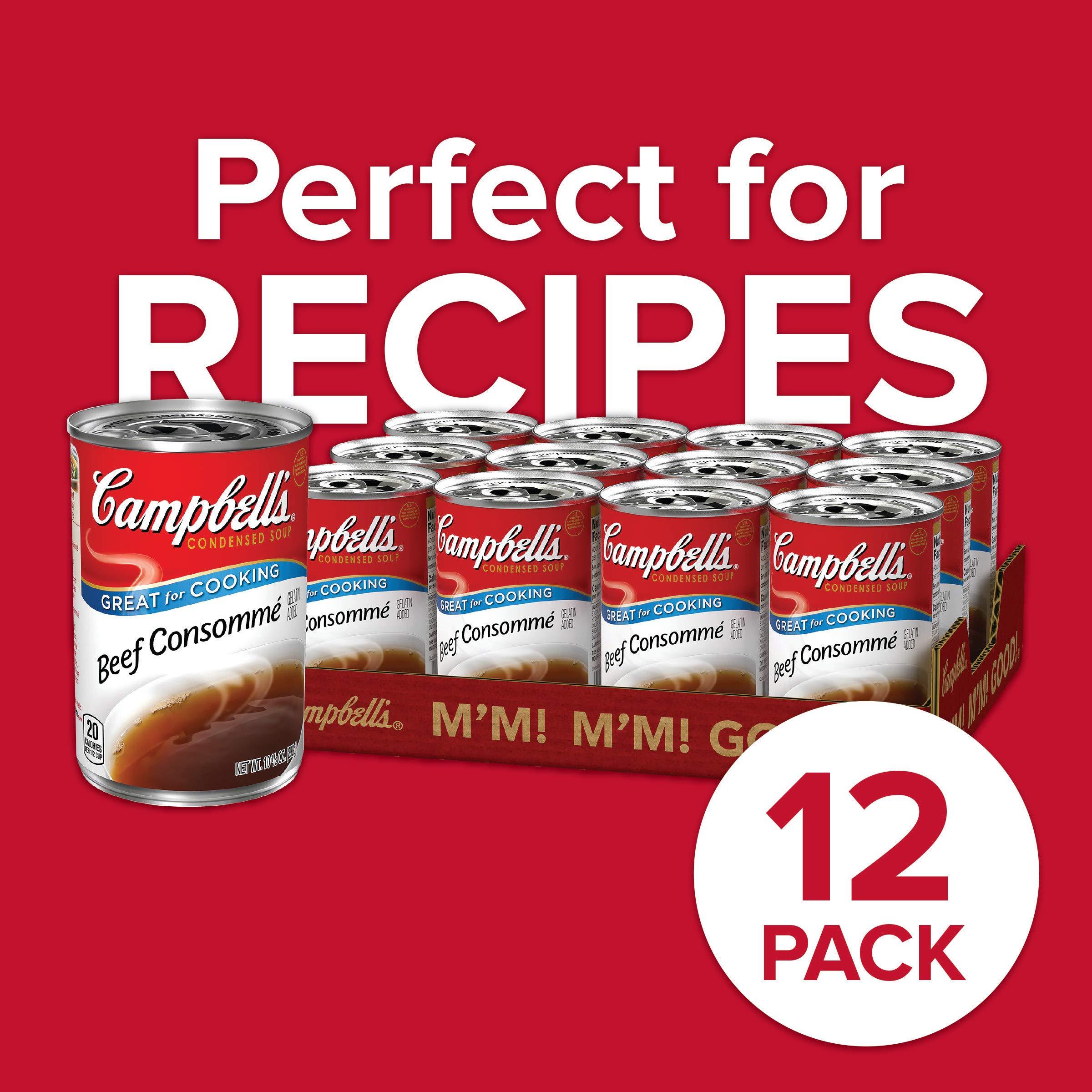 Campbell\'s Campbell\'s Condensed Soup, Beef Consomm, 10.5 oz. Can, (Pack of 12) (Packaging May Vary)