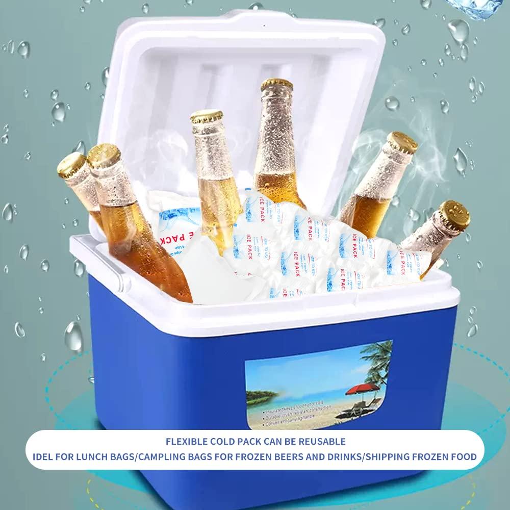 YouWeMed Cold Packs Dry Ice for Shipping Frozen Food Cold Pack for Lunch Bags, Ice Pack Long Lasting Cold Ice Pack Sheets for Transport Food (25 Sheets/4 x 6 Cells)