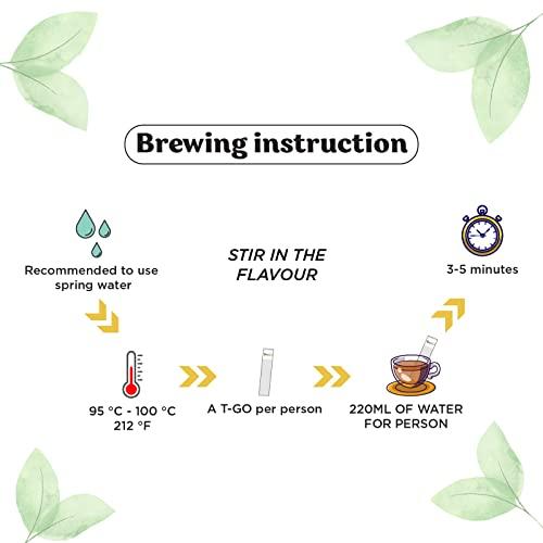 TGO T-Go Sweet Honey Tea Organic Herbal Black Tea Bags Immunity Tea with Real Honey Convenient Tea Sticks Stirring Spoon Ceylon Tea For Digestion 15 Tea Sticks Pack of 1