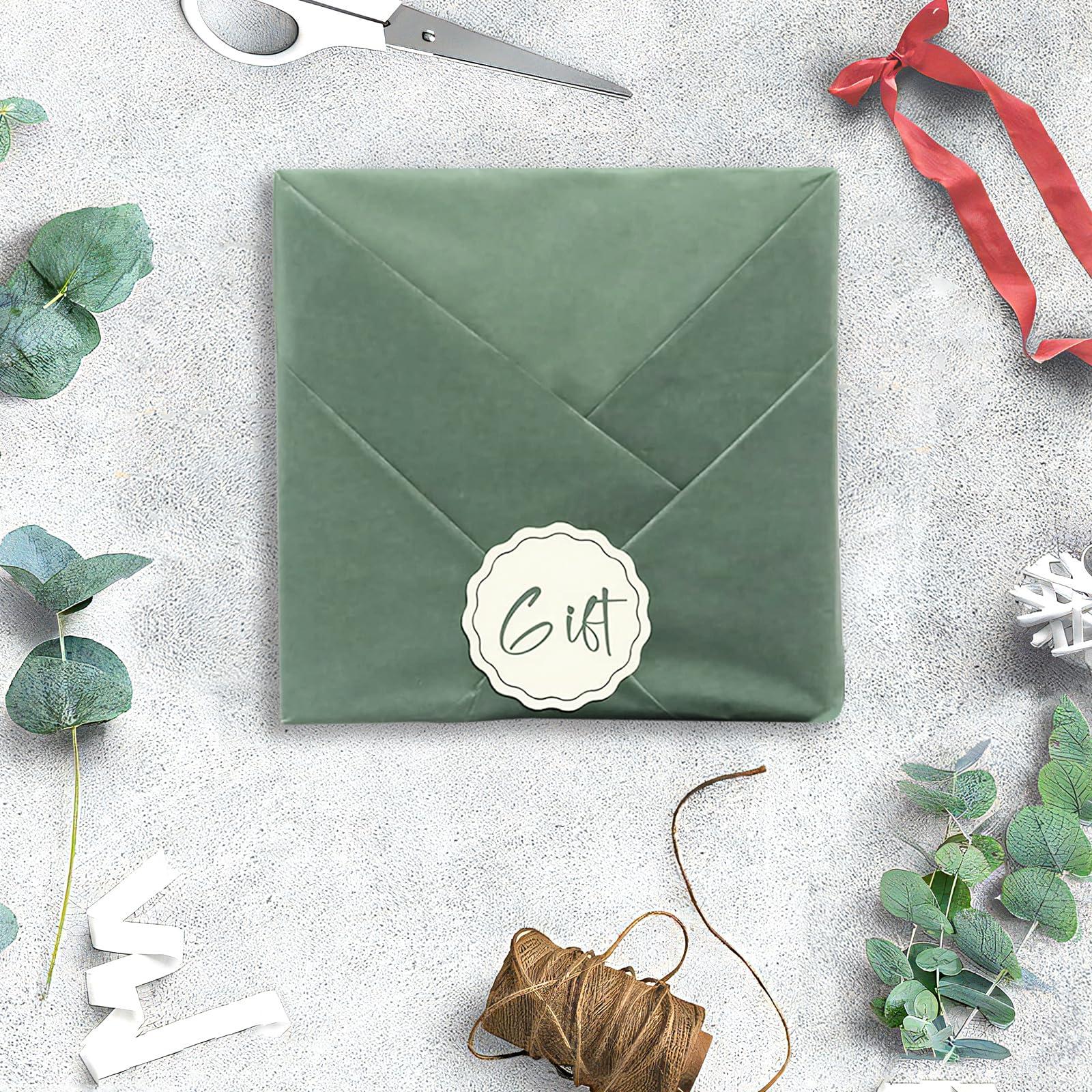 EROMAP 120 Sheets Sage Green Tissue Paper Willow Olive Green Gift Wrapping Paper Art Craft Tissue Paper Bulk for Gift Bags Baby Shower Wedding Birthday Party Decor 20 X 14