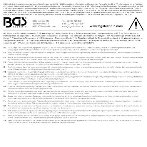 BGS BGS 9373-14 | Replacement Brush Head | 14 mm | for BGS 9373