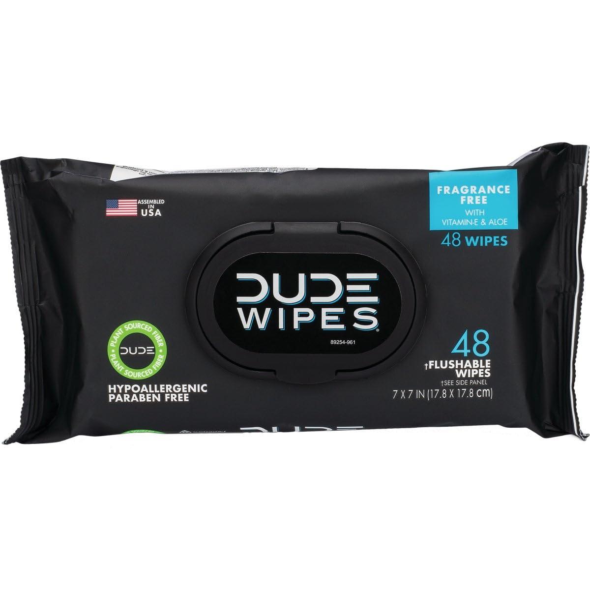 Dude DUDE WIPES Disposable Wet Wipes 48 count