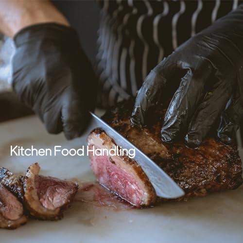 GLOKISS GLOKISS Disposable Nitrile Gloves Latex Free Rubber Cleaning Gloves 5 Mil,Food Safe Cooking Gloves Working Gloves (100, XL)