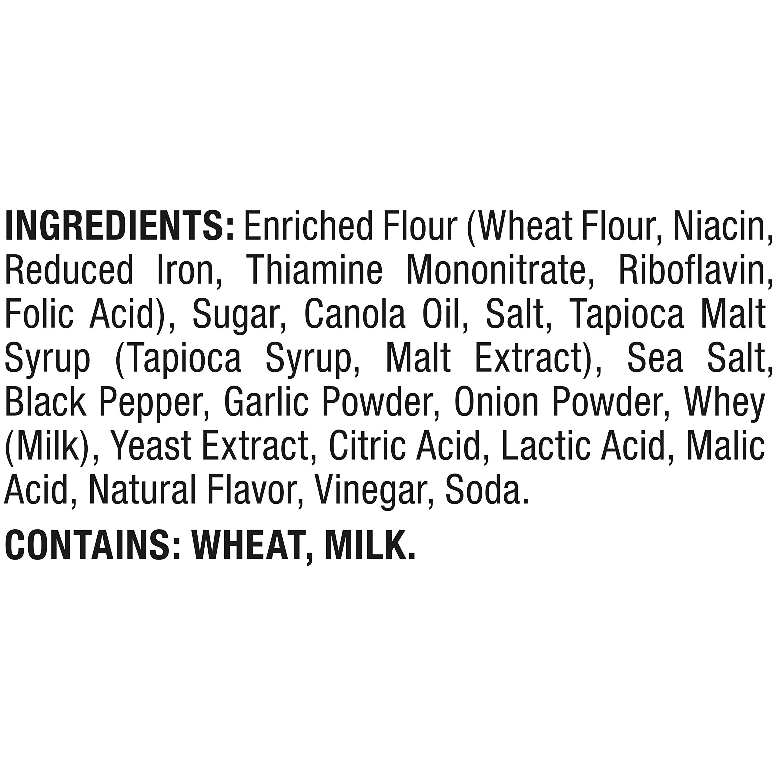 Snack Factory Snack Factory Pretzel Crisps, Sea Salt & Cracked Pepper, 7.2 Oz (Pack of 2)