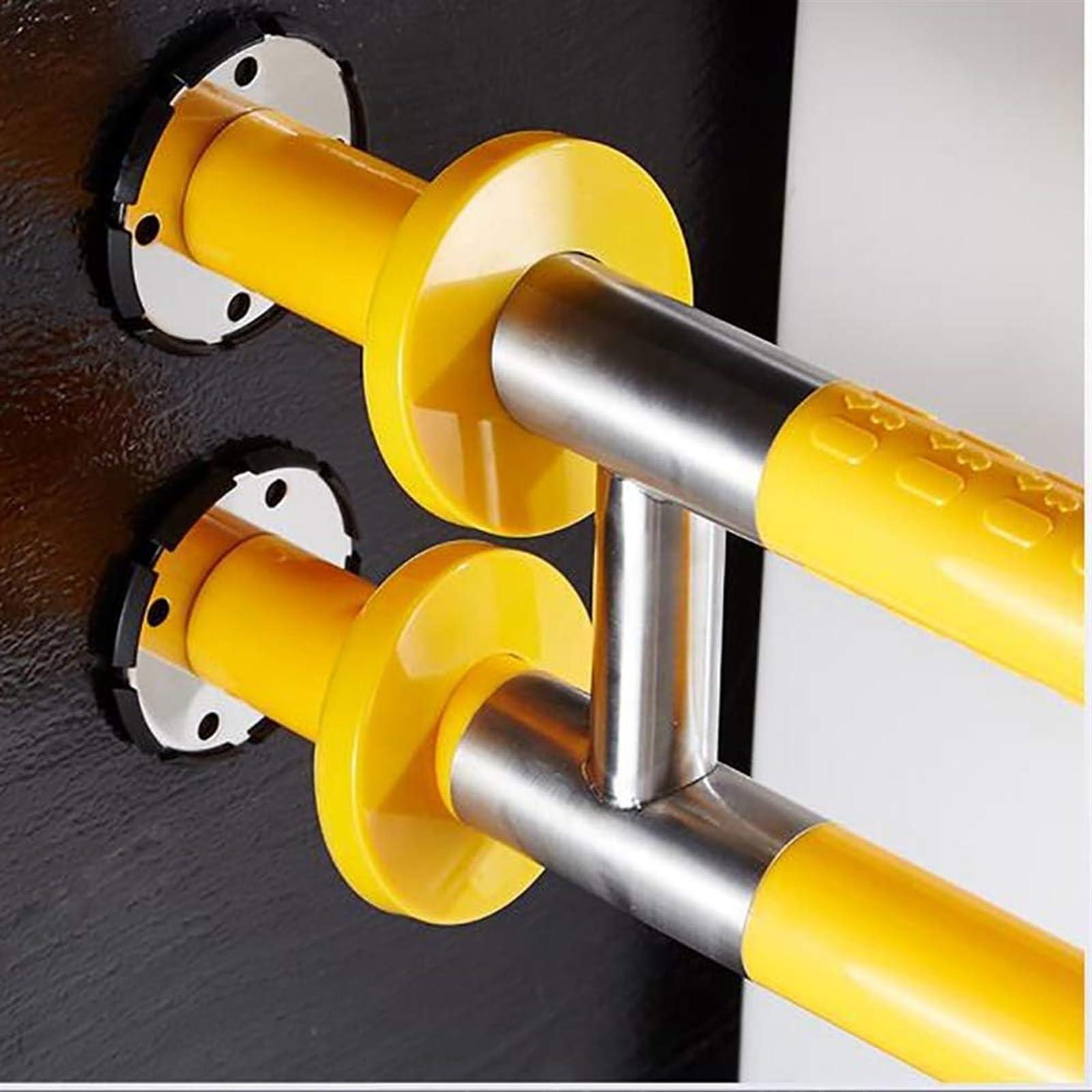 NENANGO NENANGO handrail Grab Rails,Bathroom Grab Bars Foldable Toilet Grab Bar, Safety Shower Handrails Anti Slip Bathroom Seat Support Bar