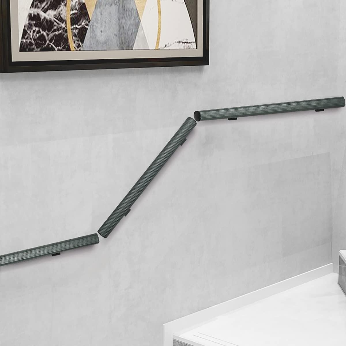 HSPLXYT HSPLXYT Stair Hand Rail,Outdoor & Indoor Stairs, Corridor Stair Corridor handrail, Elderly Disabled Barrier Free Bathroom, Toilet, Anti-Skid Toilet, Aluminum Alloy handrail (Size : 100cm)