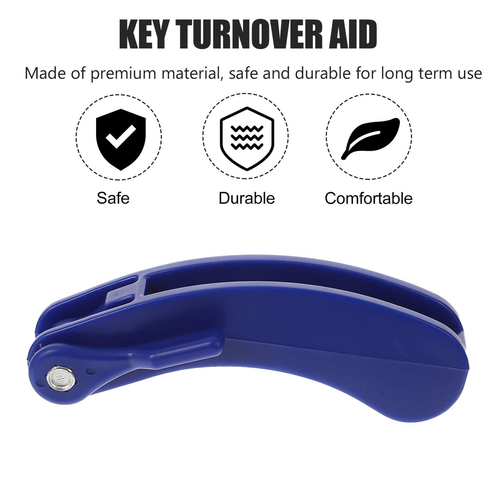 Operitacx Key Transfer Assistant Elderly Key Turn Assistance Elderly Key Turner Two Key Turner Plastic Key Turn Assistance Elderly Key Aid Turner Plastic Key Turning Aid Plastic Key Turner