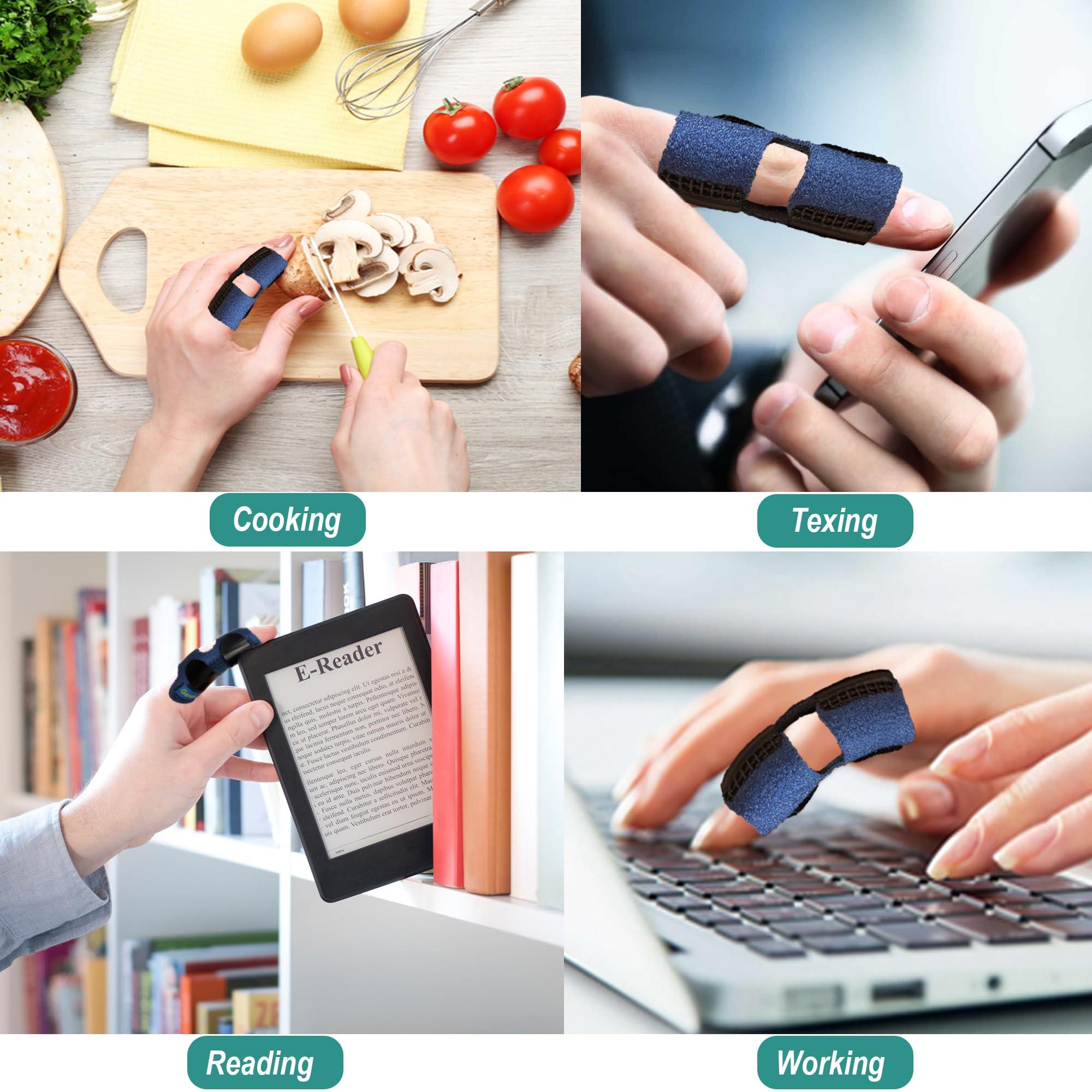 GenetGo GenetGo Trigger Finger Splint, Mallet Finger Brace for Index, Middle, Ring Finger - Tendon Release & Pain Relief