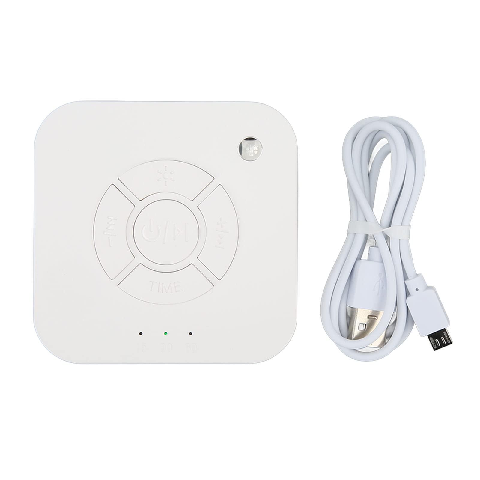 Luqeeg White Noise Sound Machine, Portable Lullaby Sound Machine Sleep Soother with Smart Timing, Volume Control, 9 Soothing Sounds, Sleep Machine for Adults Babies Lullaby Travel Home