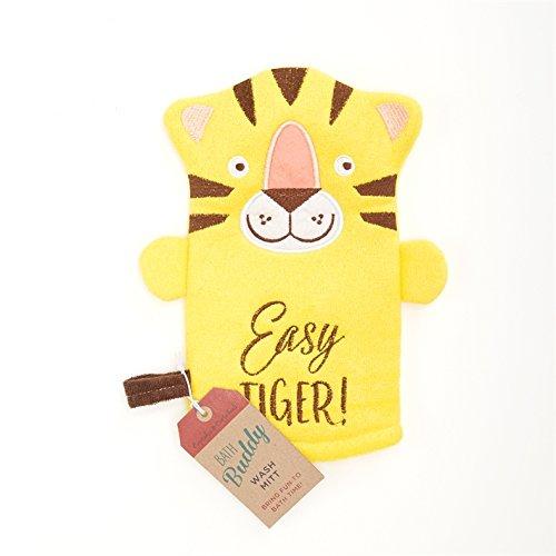 Two's Company Inc. Two's Company Set of 3 Bath Buddy Pig, Frog and Tiger Terry Cloth Mitten