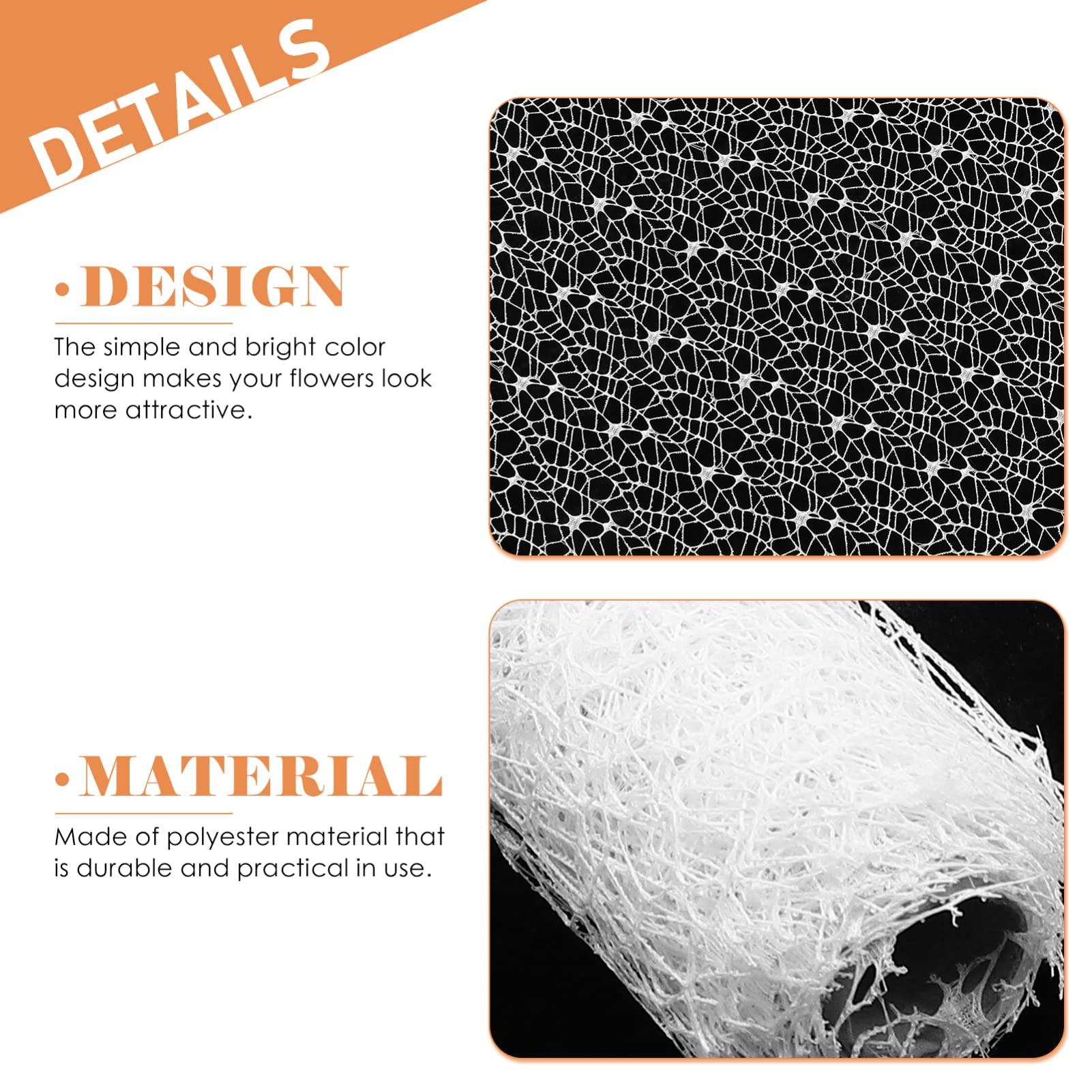 SEWACC SEWACC Wrapping Mesh Paper Gauze DIY Floral Bouquet Packaging Materials Florist Supplies for Valentines Day Holiday Wedding Birthday White